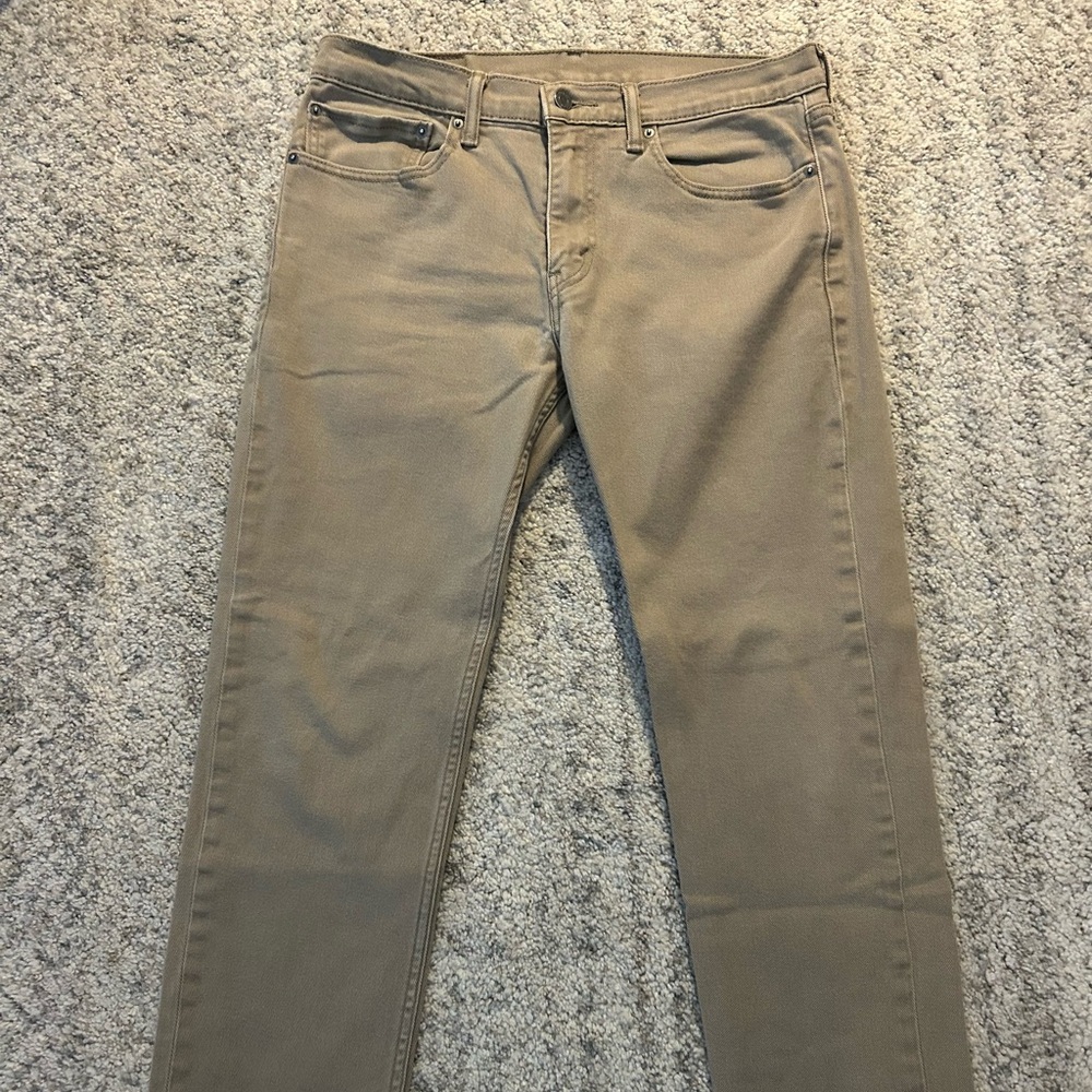 Levi’s 511 Tan Denim Jeans 34 x 29. Good condition.